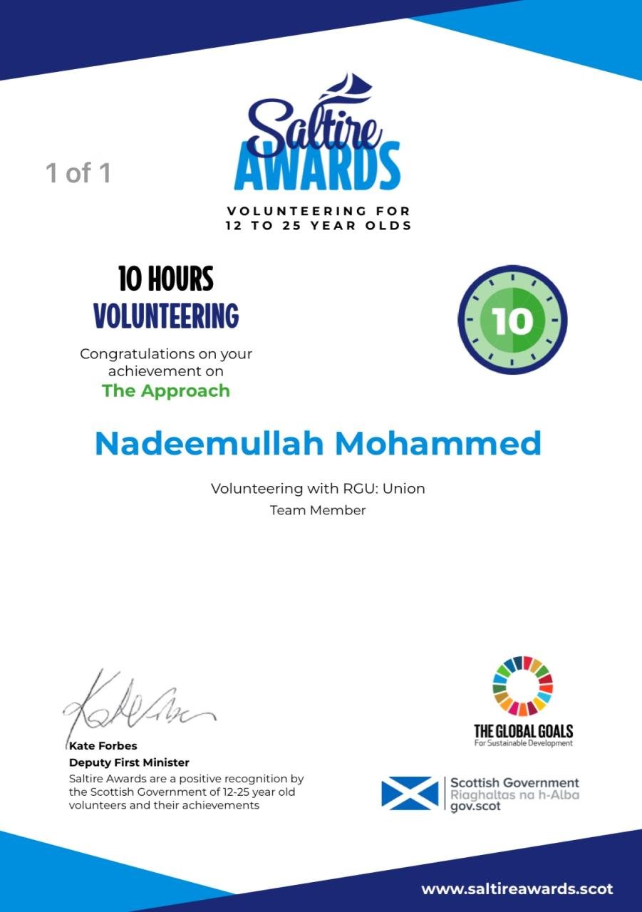 Saltire Awards - 10 Hours